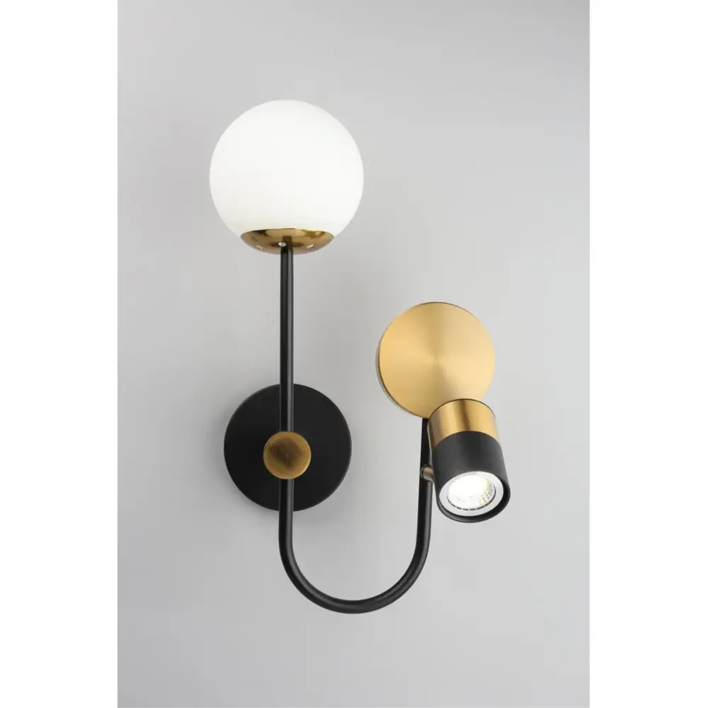 Фото 5 Настенный светильник светодиодный Omnilux Oml-103-10800 нейтральный белый свет цвет черный Фото 5 Настенный светильник светодиодный Omnilux Oml-103-10800 нейтральный белый свет цвет черный