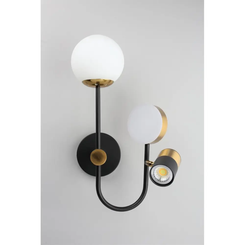 Фото 8 Настенный светильник светодиодный Omnilux Oml-103-10800 нейтральный белый свет цвет черный Фото 8 Настенный светильник светодиодный Omnilux Oml-103-10800 нейтральный белый свет цвет черный