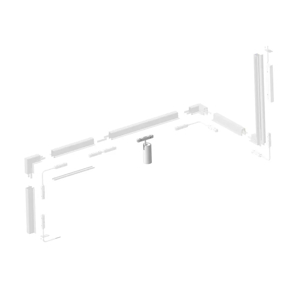 Фото 4 Трековый светильник светодиодный VITALUCE VT0200043-00.1 19 Вт 7 м² цвет белый Фото 4 Трековый светильник светодиодный VITALUCE VT0200043-00.1 19 Вт 7 м² цвет белый