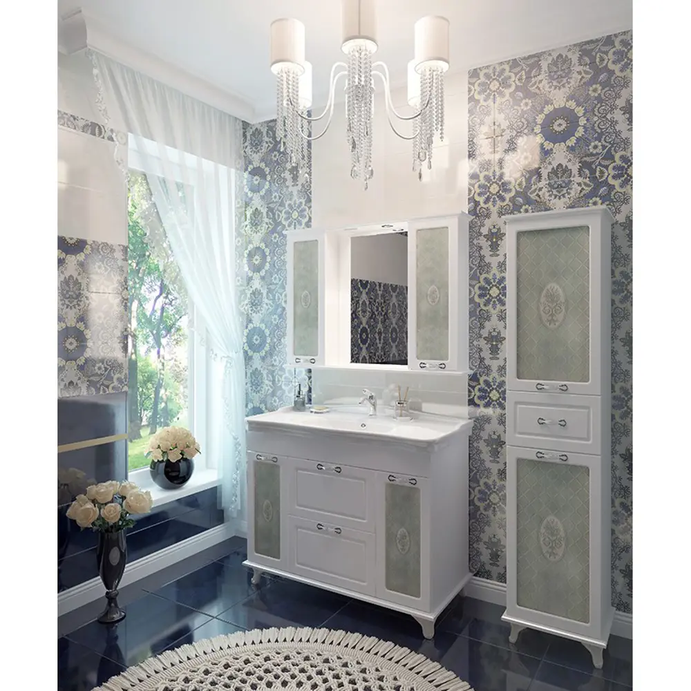 Фото 6 Шкаф для ванны напольный Evagold Modern 4040x180см цвет белый Фото 6 Шкаф для ванны напольный Evagold Modern 4040x180см цвет белый