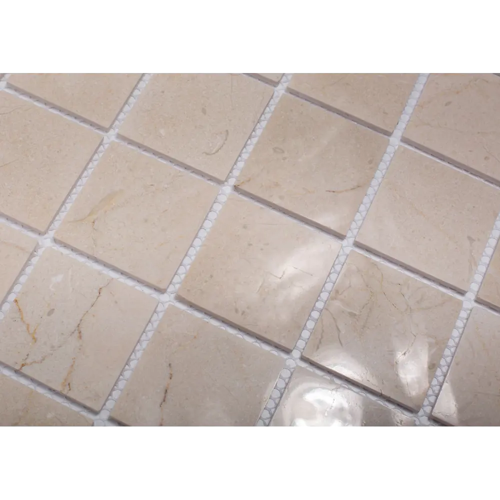 Фото 2 Декоративная мозаика Starmosaic X48 crema marfil polished 1236030 30.5x30.5см цвет Бежевый Фото 2 Декоративная мозаика Starmosaic X48 crema marfil polished 1236030 30.5x30.5см цвет Бежевый