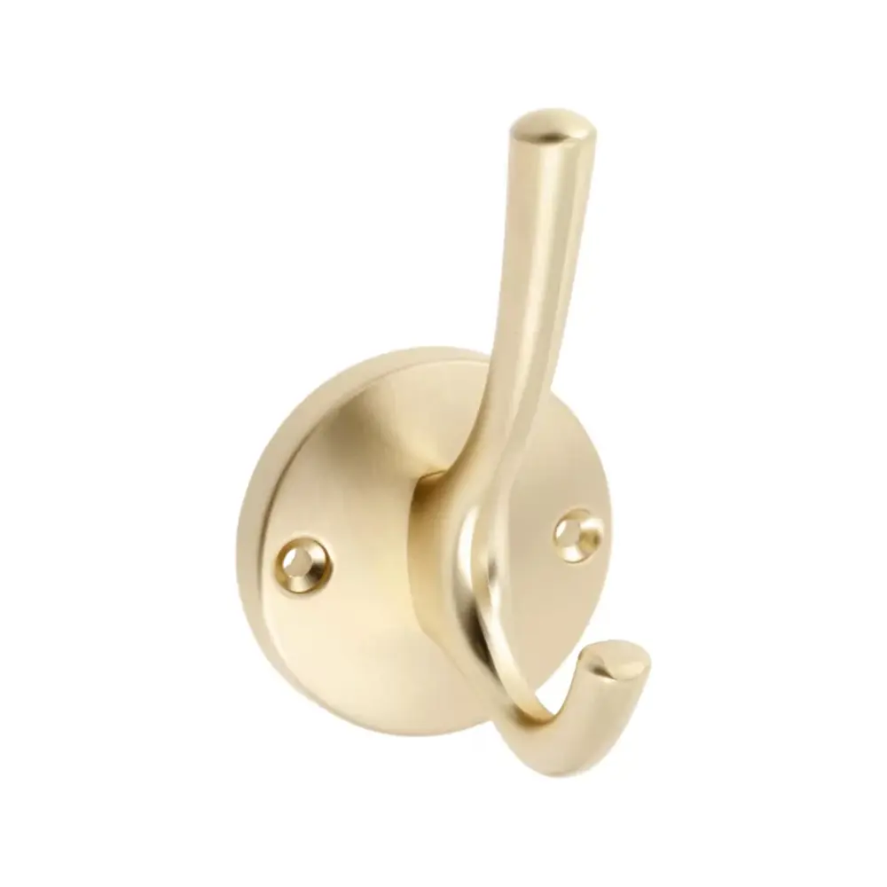 Фото Крючок Gtv 5.9x7.5x10.5 см 2 рожка цвет матовое золото Фото Крючок Gtv 5.9x7.5x10.5 см 2 рожка цвет матовое золото