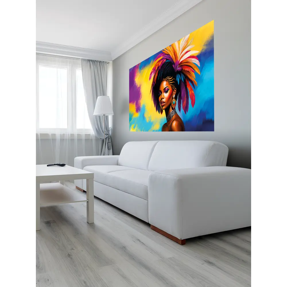 Фото 6 Фотообои бумажные Postermarket 180x119 см Африканка WM-352