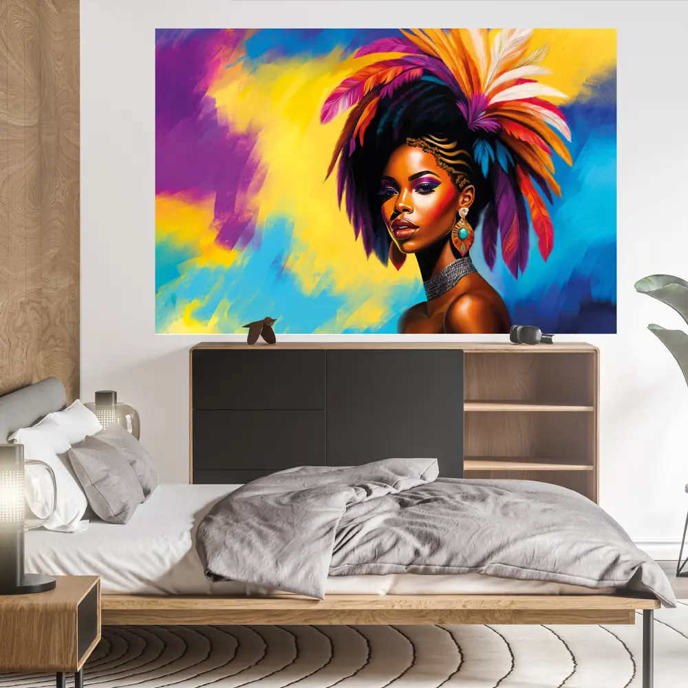 Фото 3 Фотообои бумажные Postermarket 180x119 см Африканка WM-352