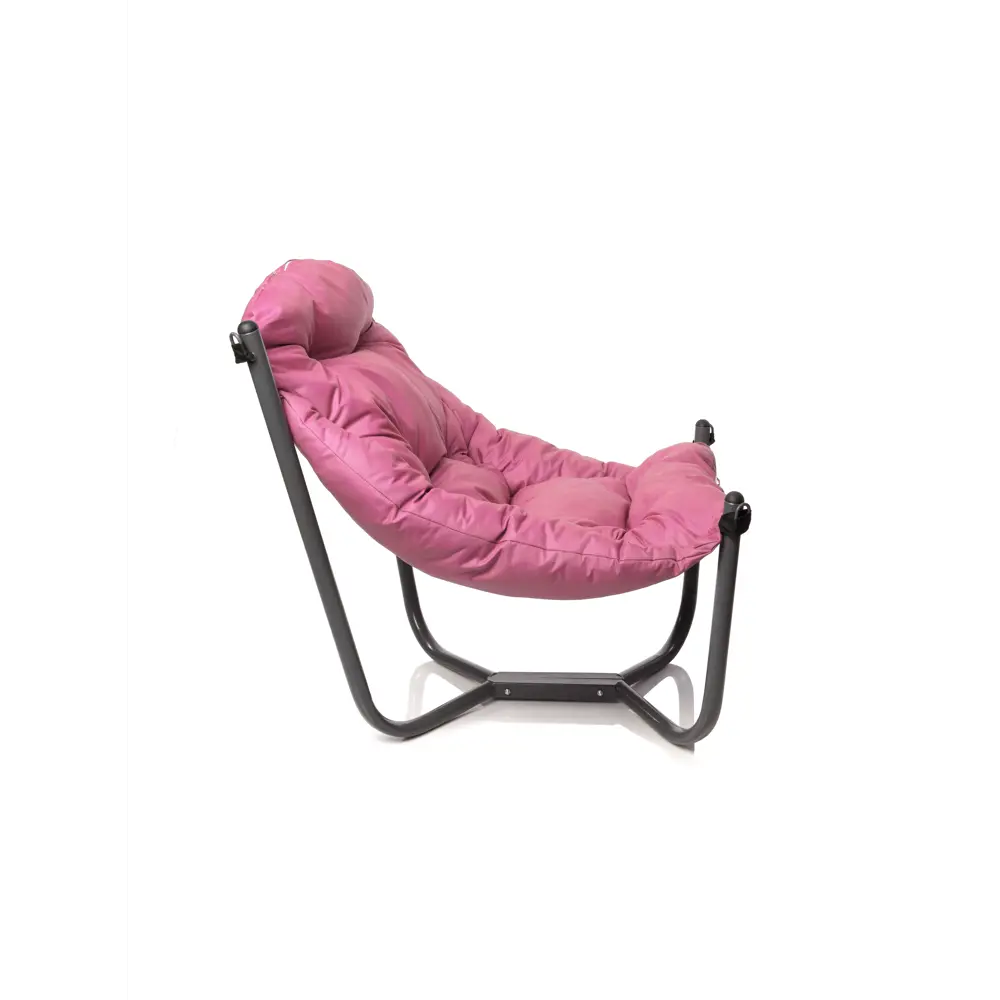 Фото 3 Кресло садовое M-group 12360308 Чил 85 см x 85 см x 75 см искусственный ротанг серый/серебристый