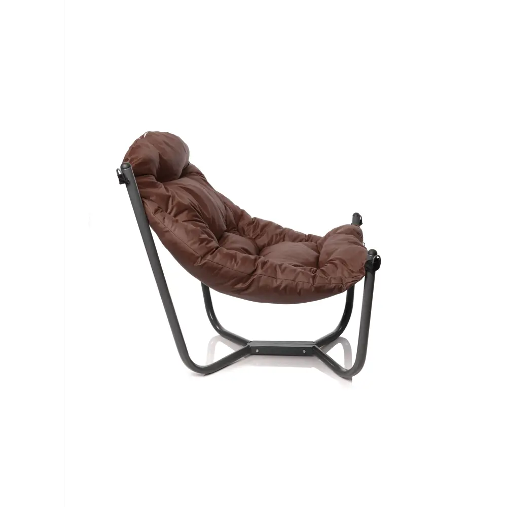 Фото 3 Кресло садовое M-group 12360305 Чил 85 см x 85 см x 75 см искусственный ротанг серый/серебристый