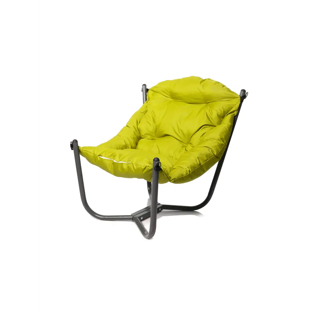 Фото Кресло садовое M-group 12360311 Чил 85 см x 85 см x 75 см искусственный ротанг серый/серебристый