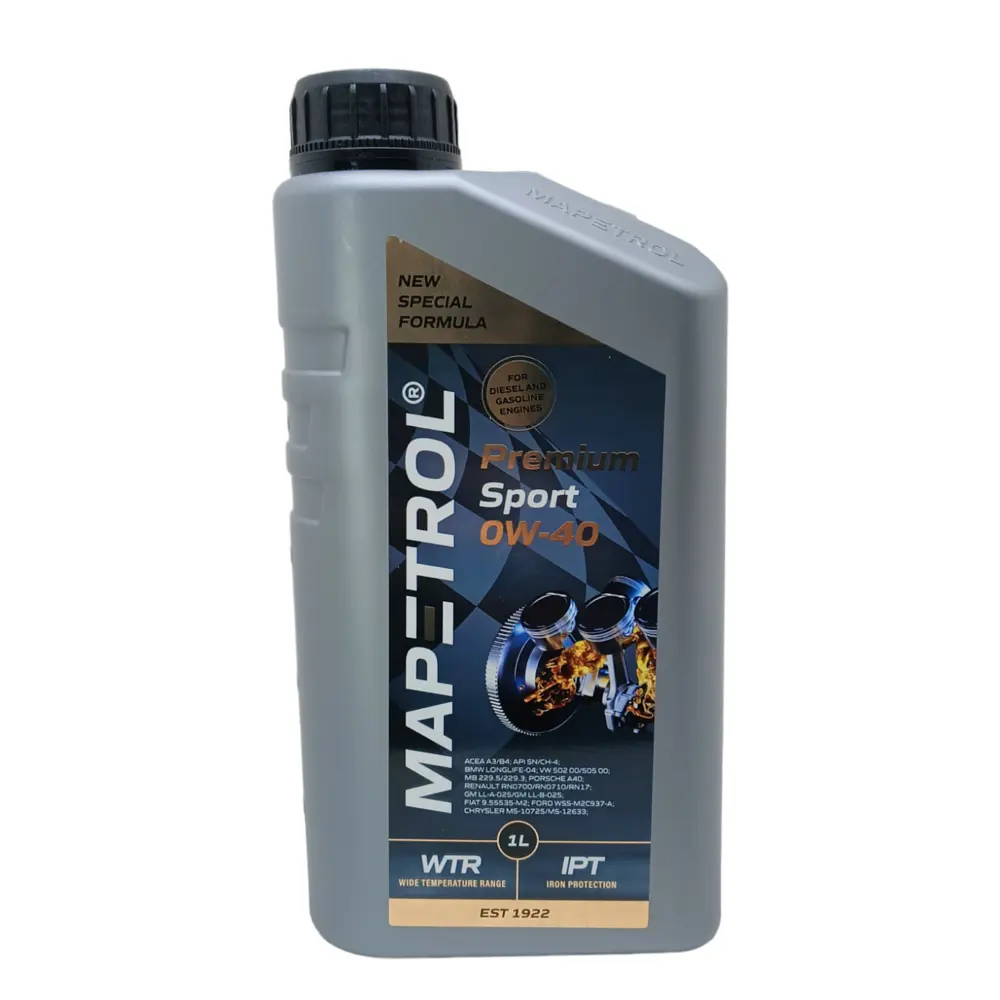 Фото Масло моторное Mapetrol Premium Sport 0W-40 1л Фото Масло моторное Mapetrol Premium Sport 0W-40 1л