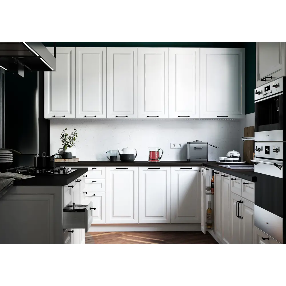 Фото 4 Напольный шкаф Сурская мебель Blanco 60x81.6x47.8 см 2 ящика ЛДСП цвет белый Фото 4 Напольный шкаф Сурская мебель Blanco 60x81.6x47.8 см 2 ящика ЛДСП цвет белый