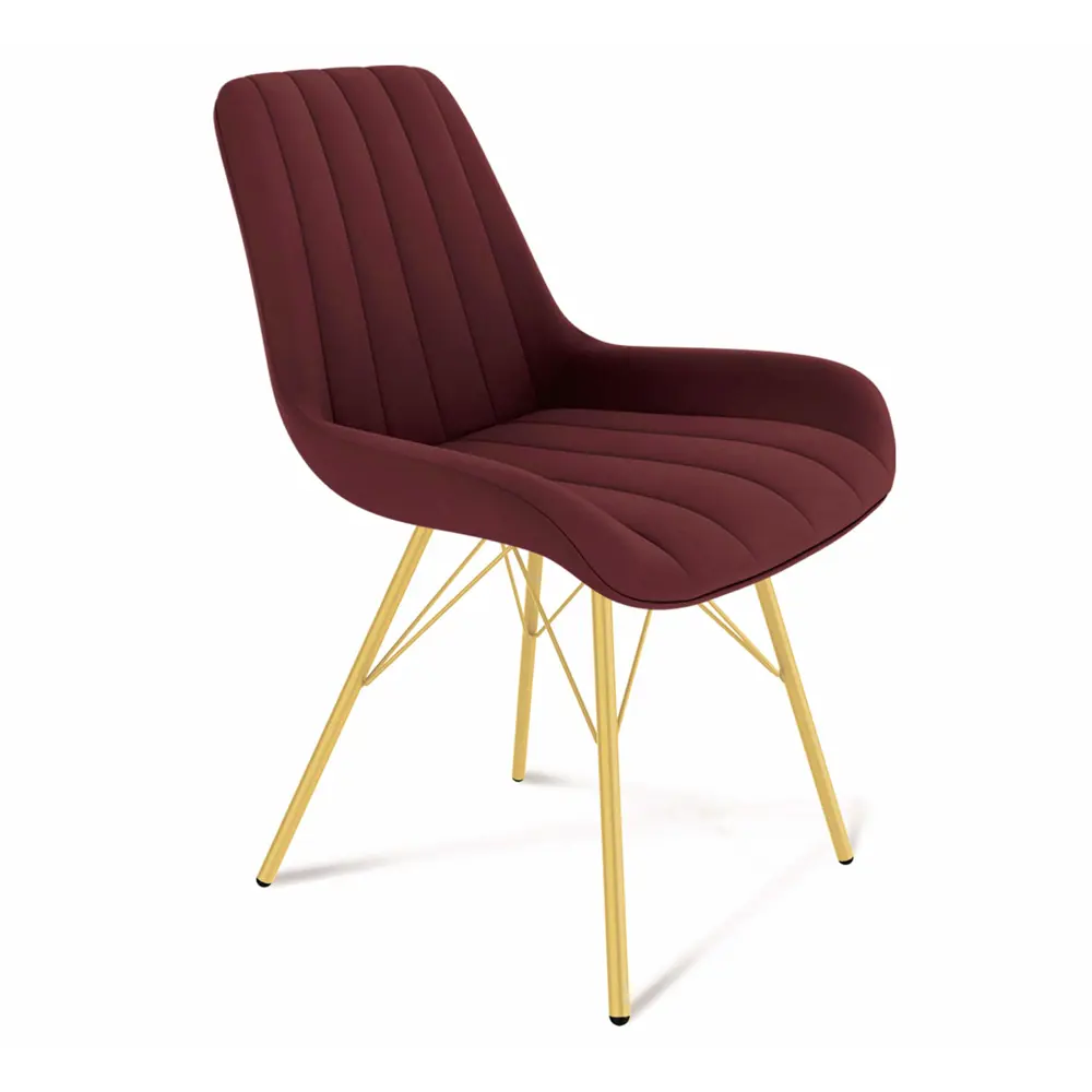 Фото Стул Sheffilton Sht-st37/s37 81x58x54 см велюр цвет бордовый Фото Стул Sheffilton Sht-st37/s37 81x58x54 см велюр цвет бордовый