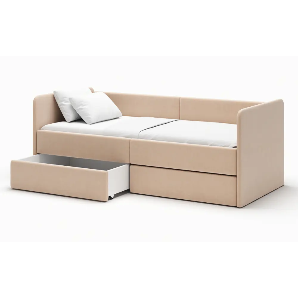 Фото Кровать с ящиком Romack Donny 70x32.5x160 см ДСП цвет латте