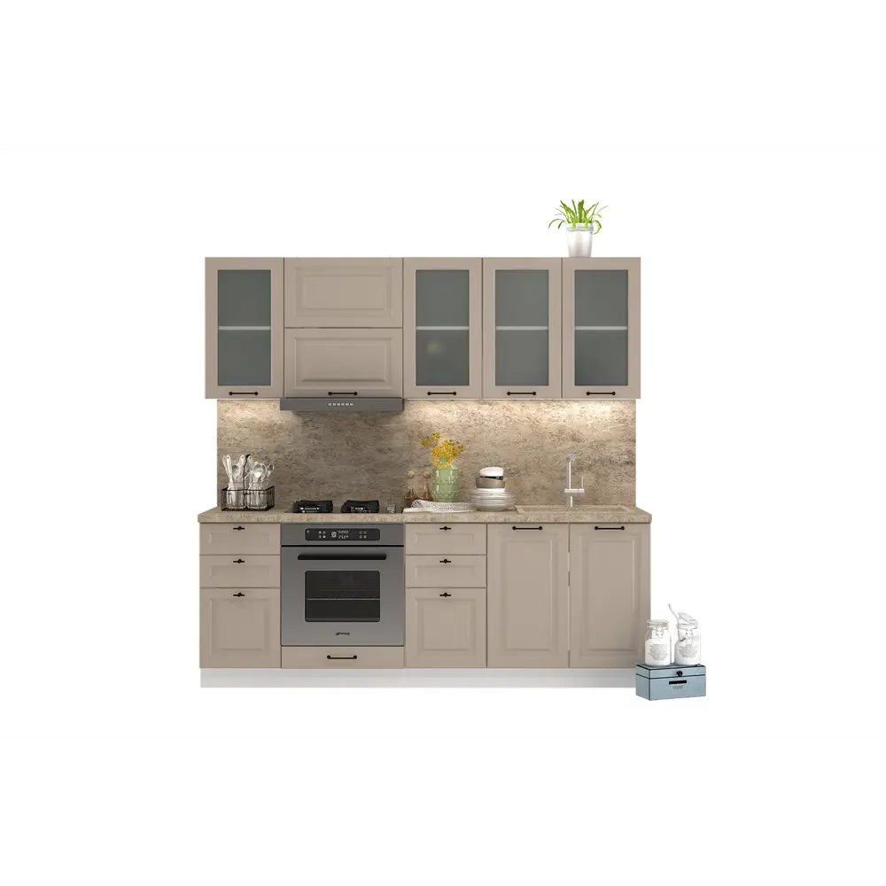 Фото 3 Напольный шкаф Сурская мебель Omnia 120x81.6x47.8 см ЛДСП цвет коричневый