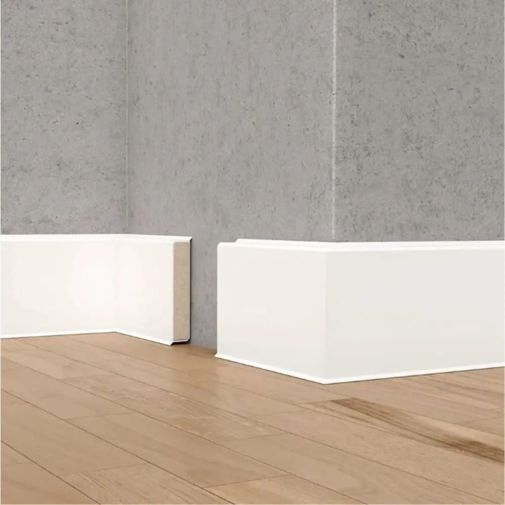 Фото Плинтус напольный Dollken Cubu flex life Белый 100x11x2500 мм 10 шт. Фото Плинтус напольный Dollken Cubu flex life Белый 100x11x2500 мм 10 шт.