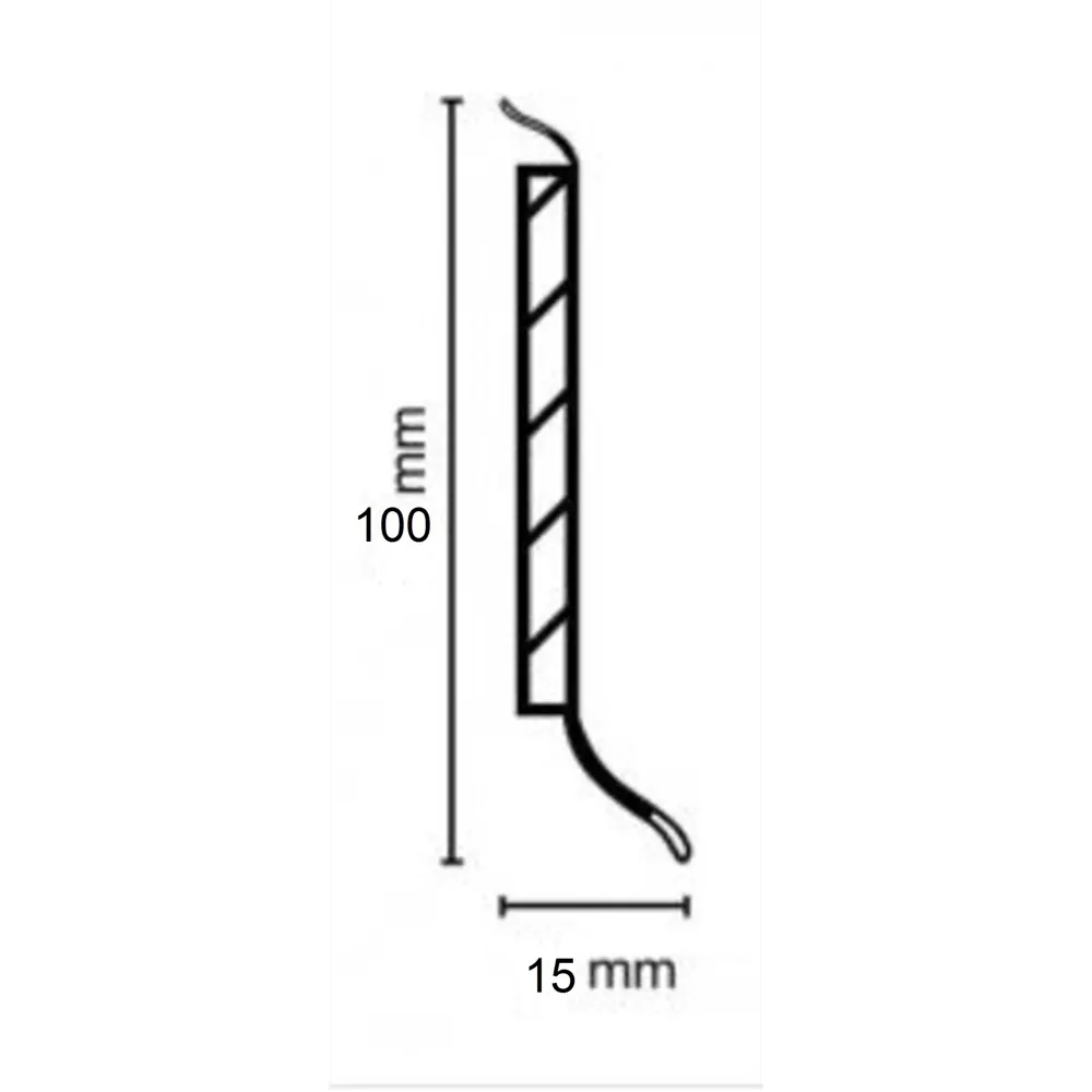 Фото 2 Плинтус напольный Dollken S Черный 100x5x2575 мм 8 шт. Фото 2 Плинтус напольный Dollken S Черный 100x5x2575 мм 8 шт.