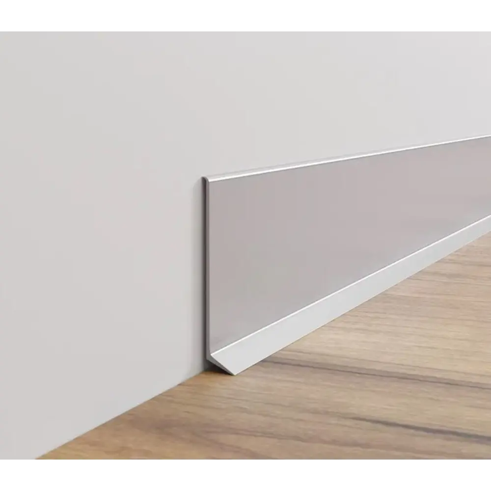 Фото Плинтус напольный AlPro13 алюминиевый анодированный L40 AluminiumPro 40x1x2950 мм серебро 7 шт. Фото Плинтус напольный AlPro13 алюминиевый анодированный L40 AluminiumPro 40x1x2950 мм серебро 7 шт.