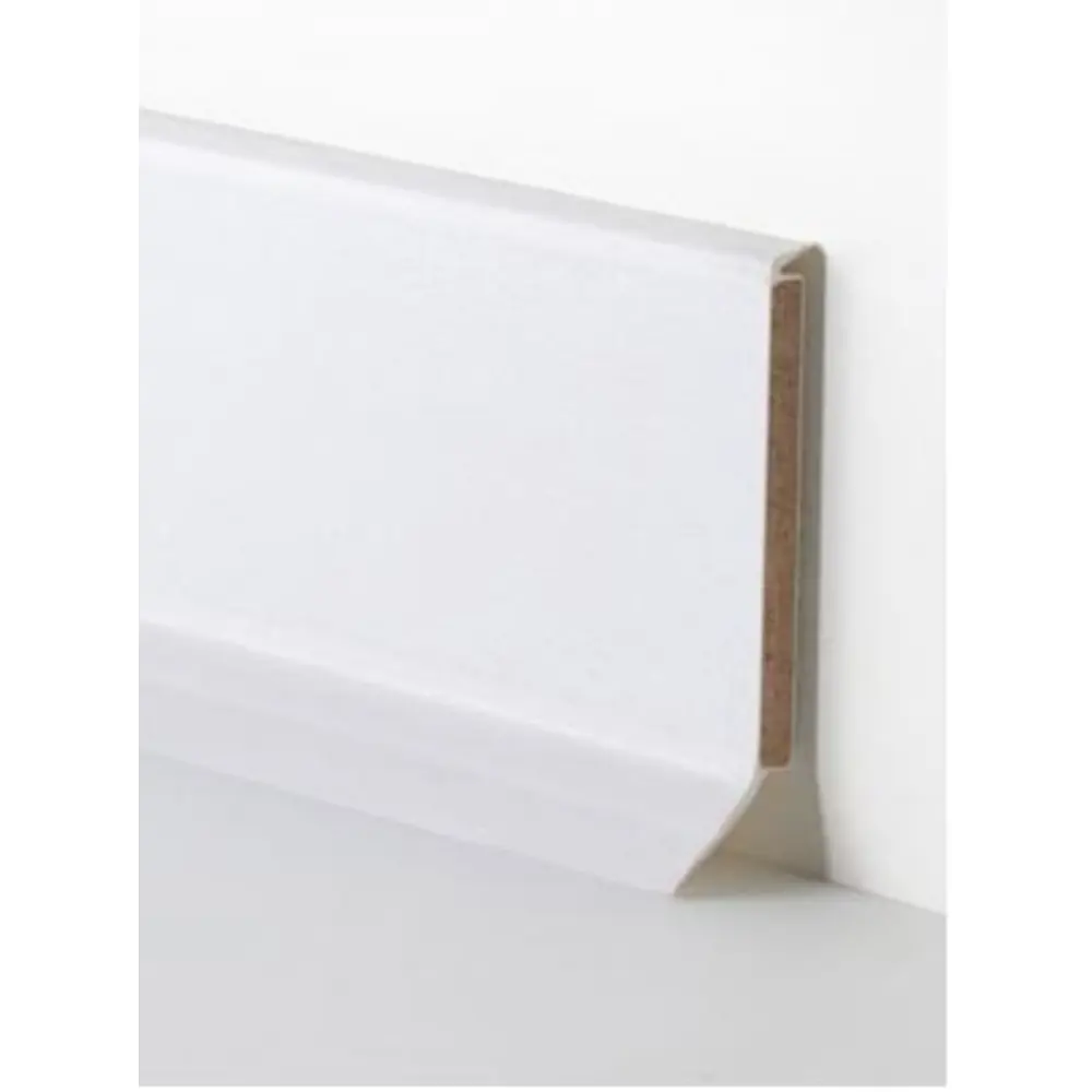 Фото Плинтус напольный Dollken S Белоснежный 60x5x2575 мм 5 шт. Фото Плинтус напольный Dollken S Белоснежный 60x5x2575 мм 5 шт.