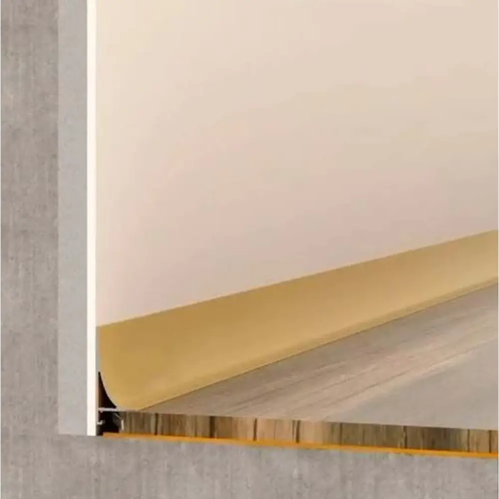 Фото Плинтус напольный ALPro L13-584 Al584G-7 анодированный шампань 35x15x2700 мм 7 шт.