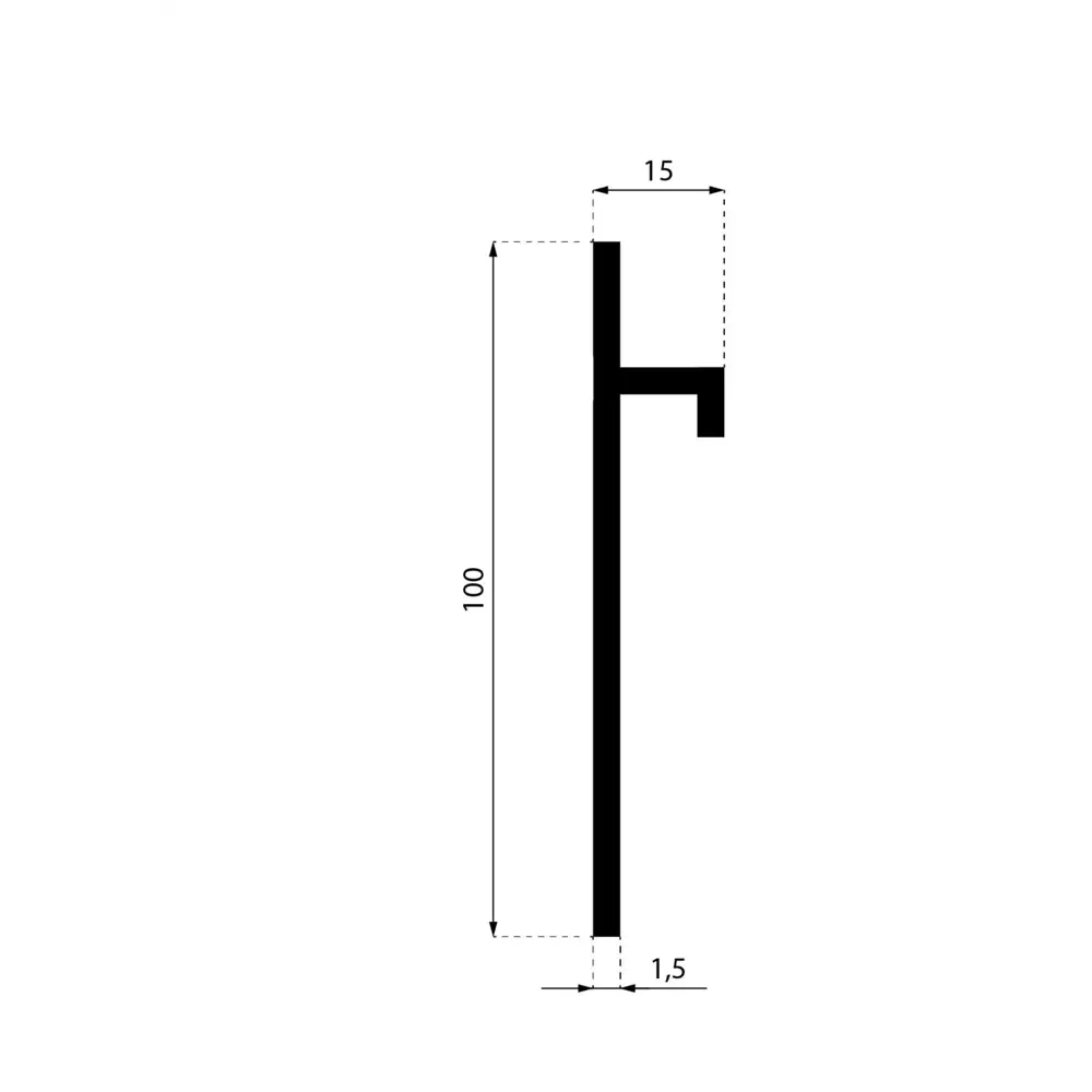 Фото 3 Плинтус напольный AlPro13 алюминиевый анодированный AL13-5957 Серебро 60x15x2000 мм 8 шт.