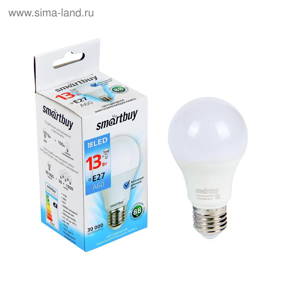 Фото Лампа светодиодная Smartbuy 2916970 E27 220 В 13 Вт груша 1040 Лм Фото Лампа светодиодная Smartbuy 2916970 E27 220 В 13 Вт груша 1040 Лм