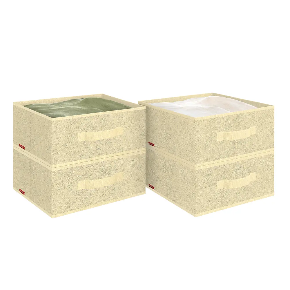 Фото 2 Набор коробов 4 шт Valiant MS-Box-4F 31x31x15 см нетканый цвет желтый Фото 2 Набор коробов 4 шт Valiant MS-Box-4F 31x31x15 см нетканый цвет желтый