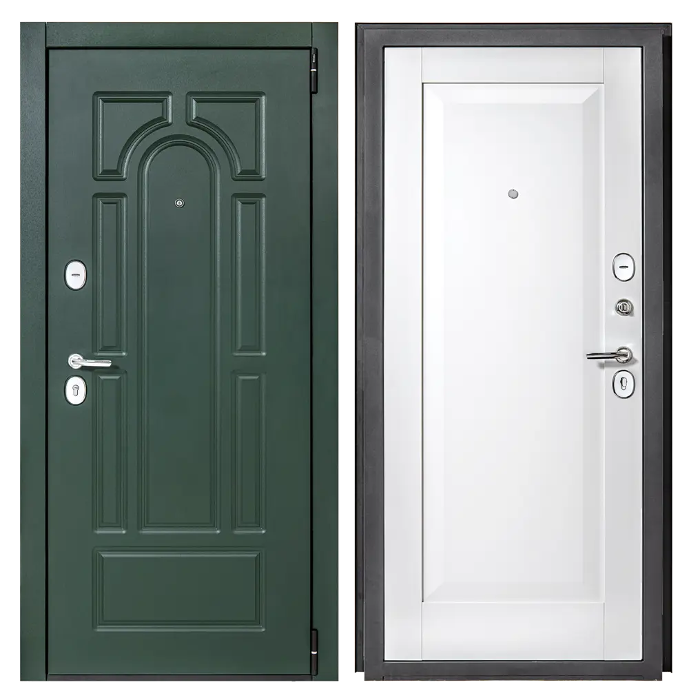 Фото Дверь входная металлическая Порта Альпика 98x205 см правая белый Фото Дверь входная металлическая Порта Альпика 98x205 см правая белый