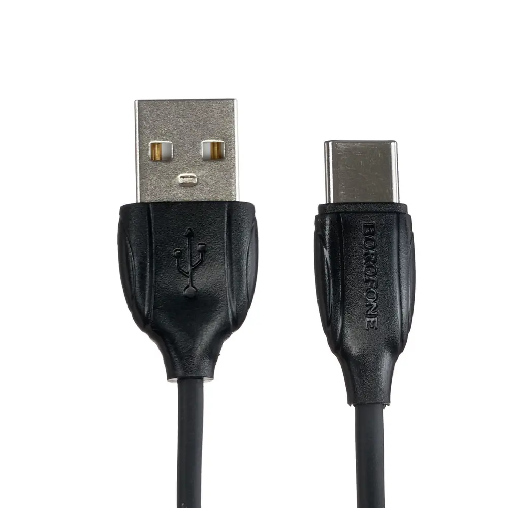 Фото 2 Кабель Borofone BX19 Type-C - USB 3 A 1 м цвет чёрный Фото 2 Кабель Borofone BX19 Type-C - USB 3 A 1 м цвет чёрный