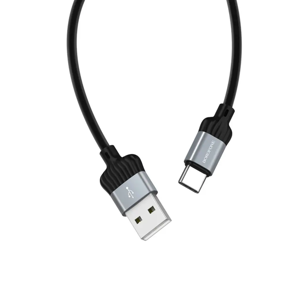 Фото 2 Кабель Borofone BX28 Dignity USB - Type-C 3A 1 м цвет чёрный Фото 2 Кабель Borofone BX28 Dignity USB - Type-C 3A 1 м цвет чёрный