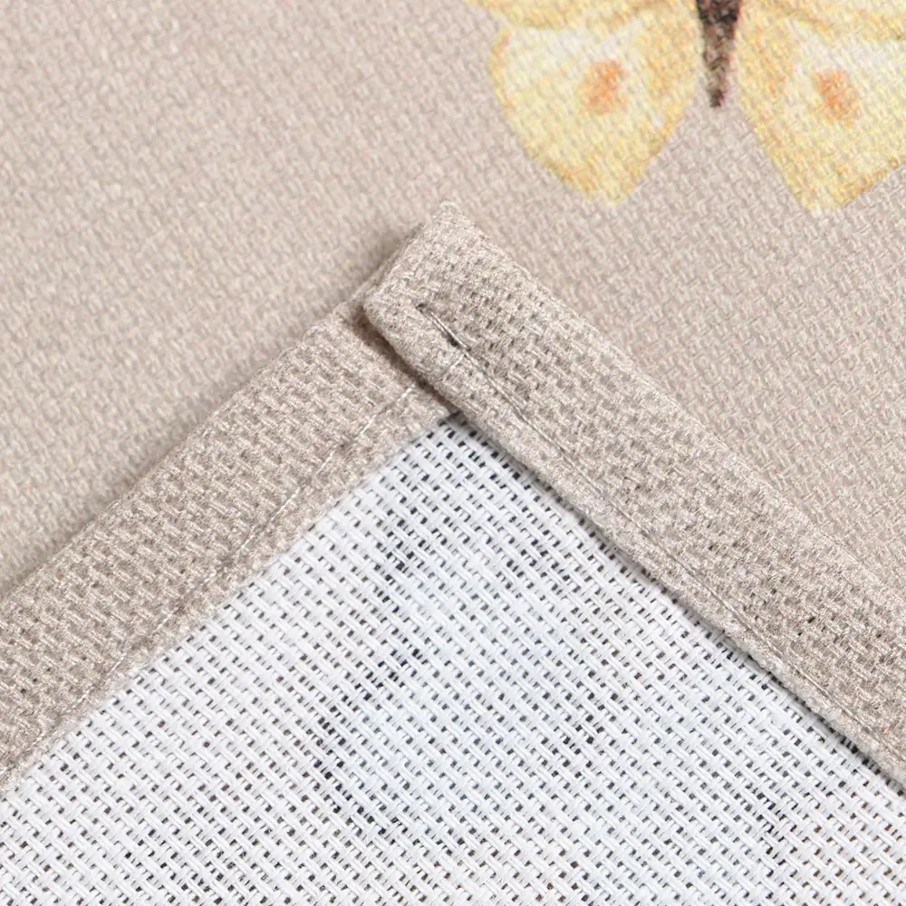 Фото 4 Кухонный фартук Этель Butterflies 60x70 см рогожка цвет бежевый