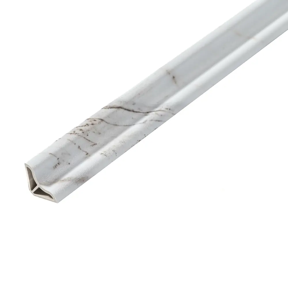 Фото 4 Плинтус напольный угловой Goodway Мрамор Миконос 28x15x2400 мм