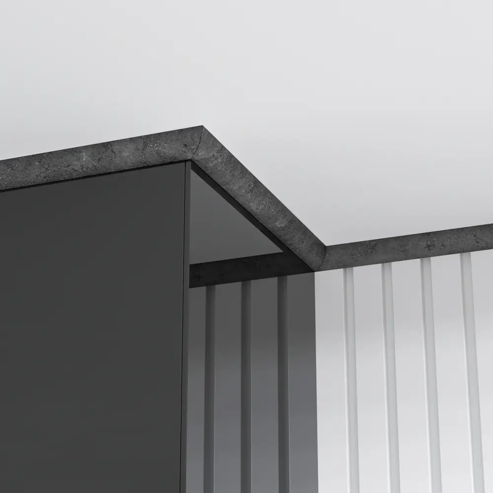 Фото 2 Плинтус напольный округлый Goodway Мрамор Лемнос 28x15x2400 мм