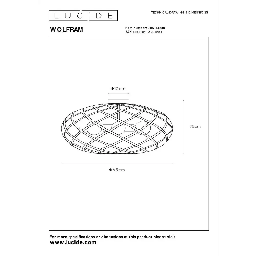 Фото 5 Люстра потолочная светодиодная Lucide Wolfram 21117_65_30 1 лампа 5 м² цвет черный Фото 5 Люстра потолочная светодиодная Lucide Wolfram 21117_65_30 1 лампа 5 м² цвет черный