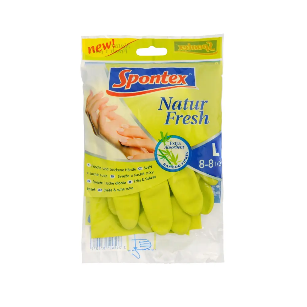 Фото Перчатки латексные Natur Fresh многоразовые размер l 1 пара Фото Перчатки латексные Natur Fresh многоразовые размер l 1 пара