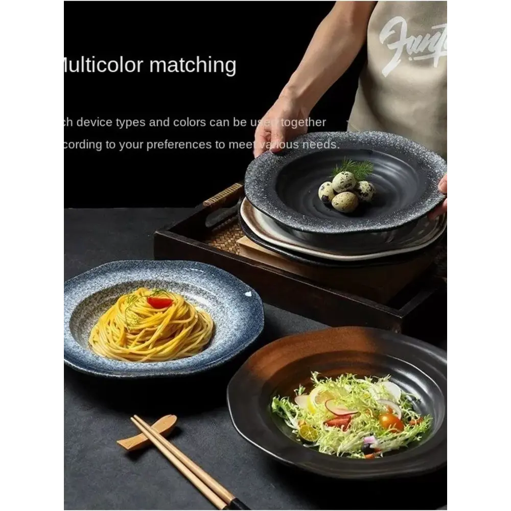 Фото 7 Набор тарелок 2 шт Homium Home Modern 26x4.50x26 см керамика цвет синий Фото 7 Набор тарелок 2 шт Homium Home Modern 26x4.50x26 см керамика цвет синий