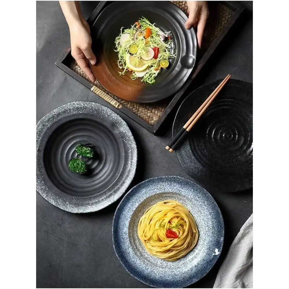 Фото 4 Набор тарелок 2 шт Homium Home Modern 26x4.50x26 см керамика цвет синий Фото 4 Набор тарелок 2 шт Homium Home Modern 26x4.50x26 см керамика цвет синий