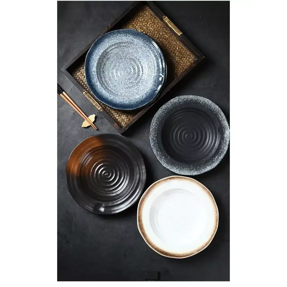 Фото 5 Набор тарелок 2 шт Homium Home Modern 26x4.50x26 см керамика цвет синий Фото 5 Набор тарелок 2 шт Homium Home Modern 26x4.50x26 см керамика цвет синий