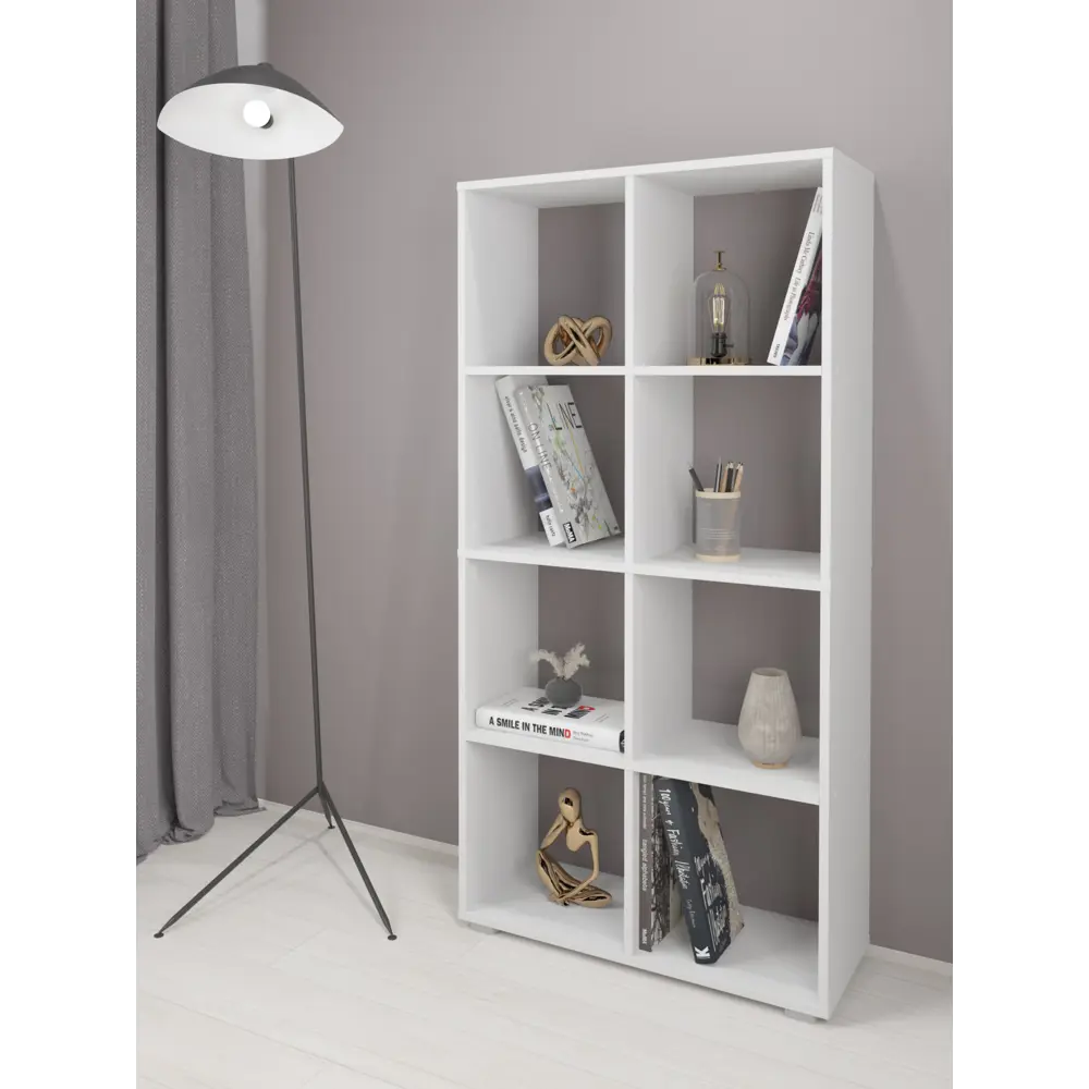 Фото 2 Стеллаж с полками Мебельная фабрика 1+1 71x142x28.4 см ЛДСП цвет белый Фото 2 Стеллаж с полками Мебельная фабрика 1+1 71x142x28.4 см ЛДСП цвет белый