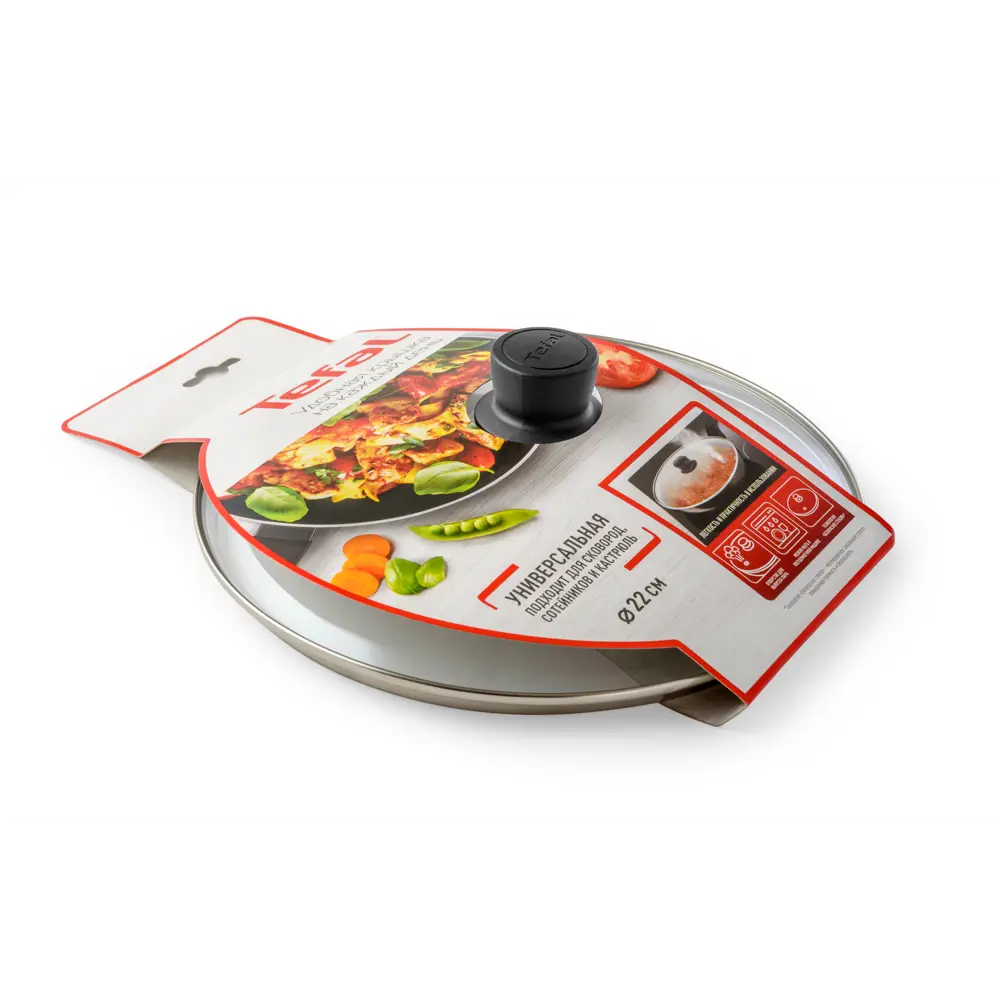 Фото 5 Крышка кухонная Tefal 4197722 22 см стекло цвет прозрачный Фото 5 Крышка кухонная Tefal 4197722 22 см стекло цвет прозрачный