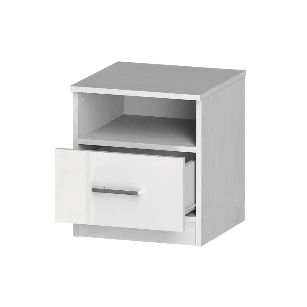 Фото 2 Тумба Furnistyle Лайф 10876 40x45x40 см ЛДСП цвет северное дерево/белый