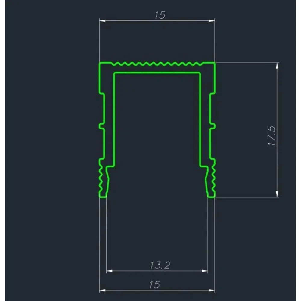 Фото 3 Декоративный стеновой профиль AlPro13 НСК 2700x18мм 8шт чёрный Фото 3 Декоративный стеновой профиль AlPro13 НСК 2700x18мм 8шт чёрный