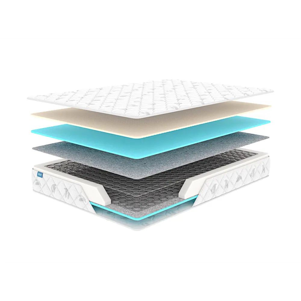 Фото Матрас Димакс Оптима микс 140x200x19 см зависимый пружинный блок, двуспальный