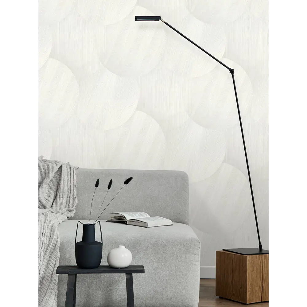 Фото Обои флизелиновые Monte solaro Geogliph 1.06 м белые 9201-00