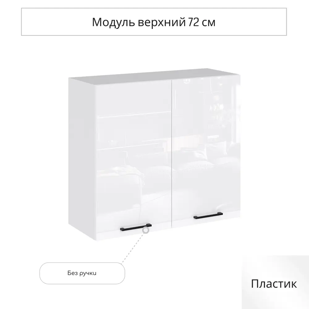 Фото Навесной шкаф Сурская мебель Эстетик 80x71.6x31.8 см ЛДСП цвет магнолия Фото Навесной шкаф Сурская мебель Эстетик 80x71.6x31.8 см ЛДСП цвет магнолия