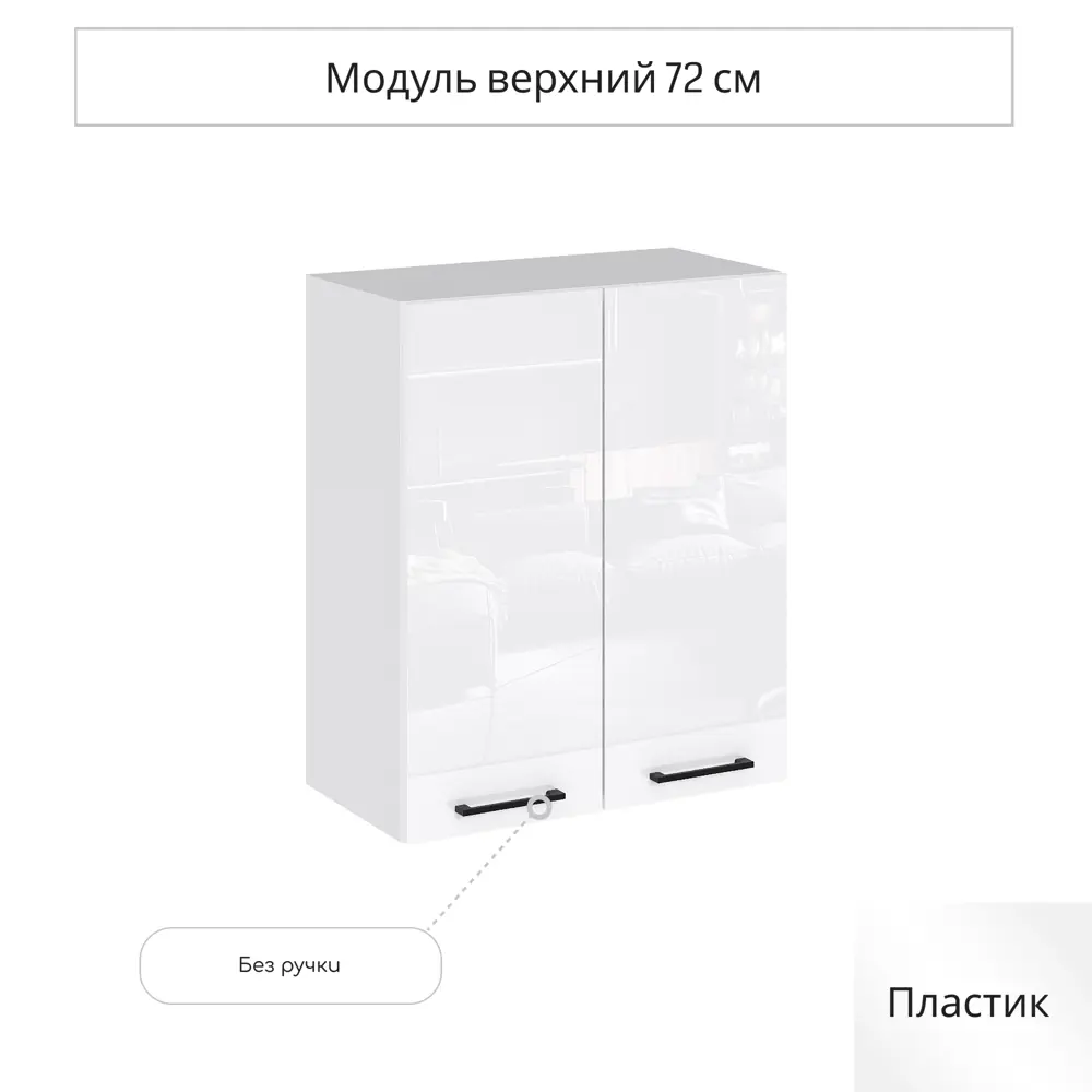Фото Навесной шкаф Сурская мебель Эстетик 60x71.6x31.8 см ЛДСП цвет магнолия Фото Навесной шкаф Сурская мебель Эстетик 60x71.6x31.8 см ЛДСП цвет магнолия
