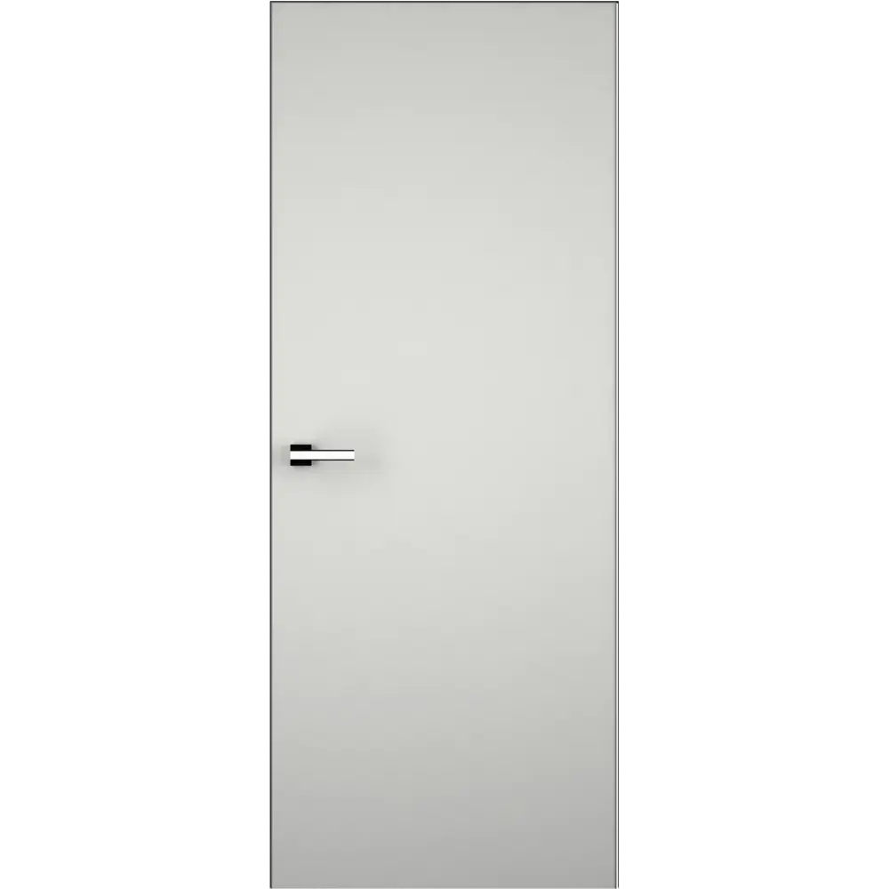 Фото Дверь межкомнатная скрытая правая (на себя) Invisible 80x210 см эмаль цвет Серый с замком Фото Дверь межкомнатная скрытая правая (на себя) Invisible 80x210 см эмаль цвет Серый с замком