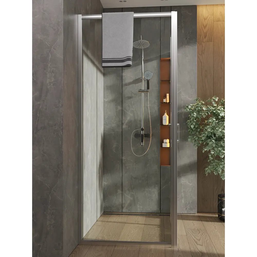 Фото 4 Душевой уголок Orange E23-13080TCR без поддона 130x80см, стекло прозрачное