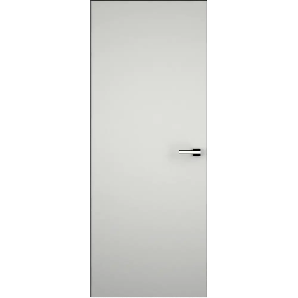 Фото Дверь межкомнатная скрытая левая (на себя) Invisible 80x210 см эмаль цвет Серый с замком Фото Дверь межкомнатная скрытая левая (на себя) Invisible 80x210 см эмаль цвет Серый с замком