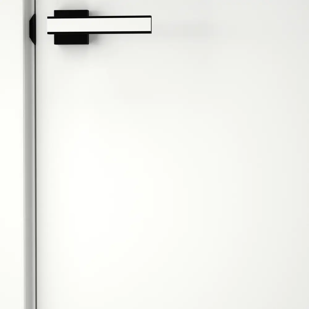 Фото 3 Дверь межкомнатная глухая с замком и петлями в комплекте Гладье 80x200 см эмаль цвет белый