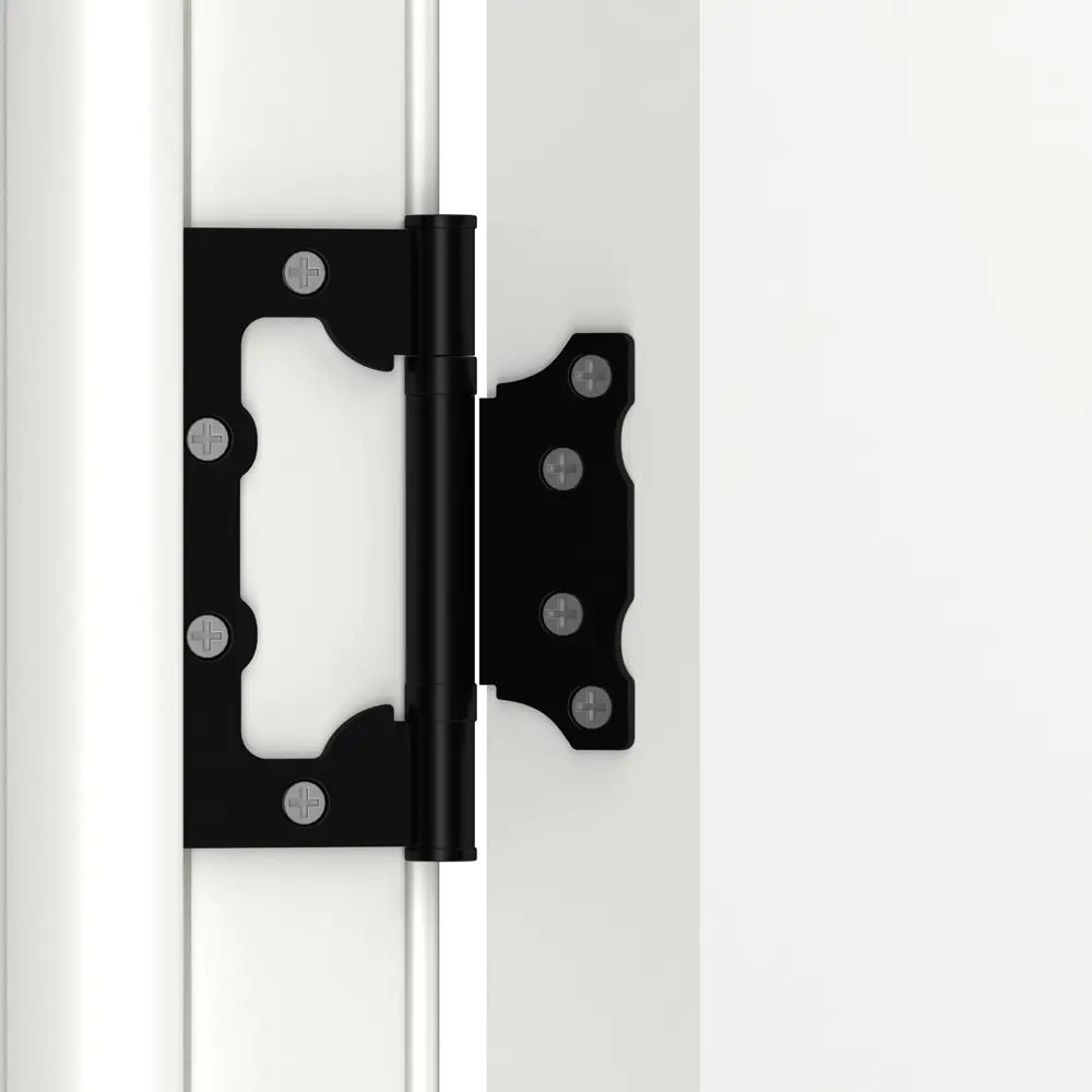 Фото 6 Дверь межкомнатная глухая с замком и петлями в комплекте Гладье 80x200 см эмаль цвет белый