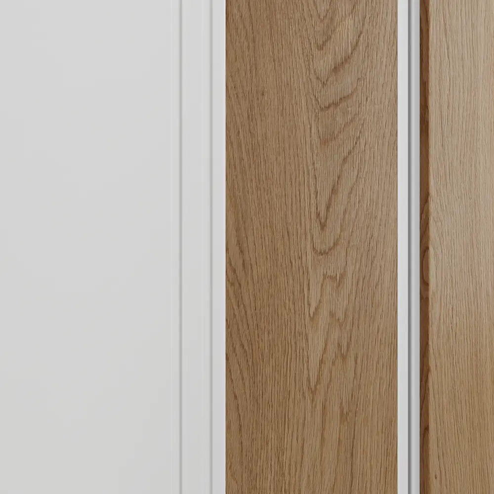 Фото 2 Дверь межкомнатная глухая с замком и петлями в комплекте хорда V 40x200 см эмаль цвет белый