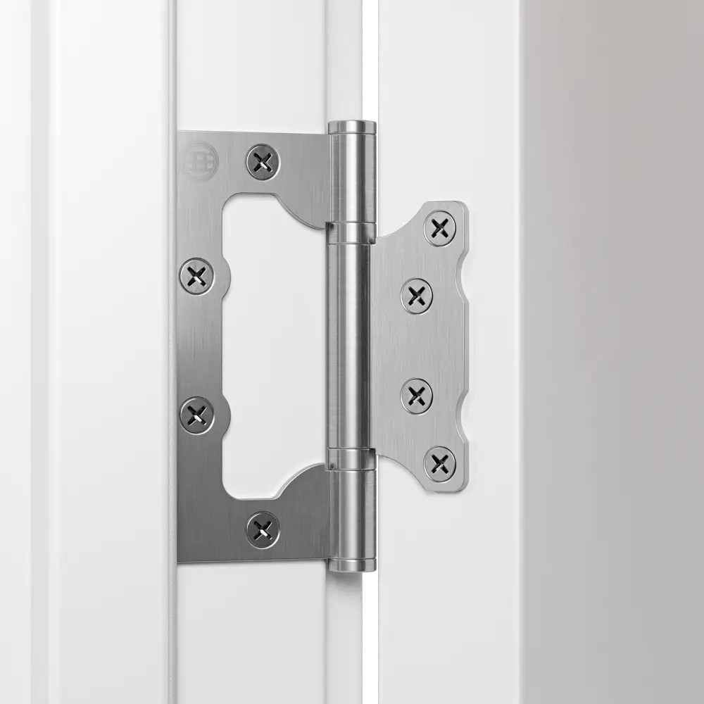 Фото 5 Дверь межкомнатная глухая Интеграл 70x200 см эмаль белый с замком и петлями